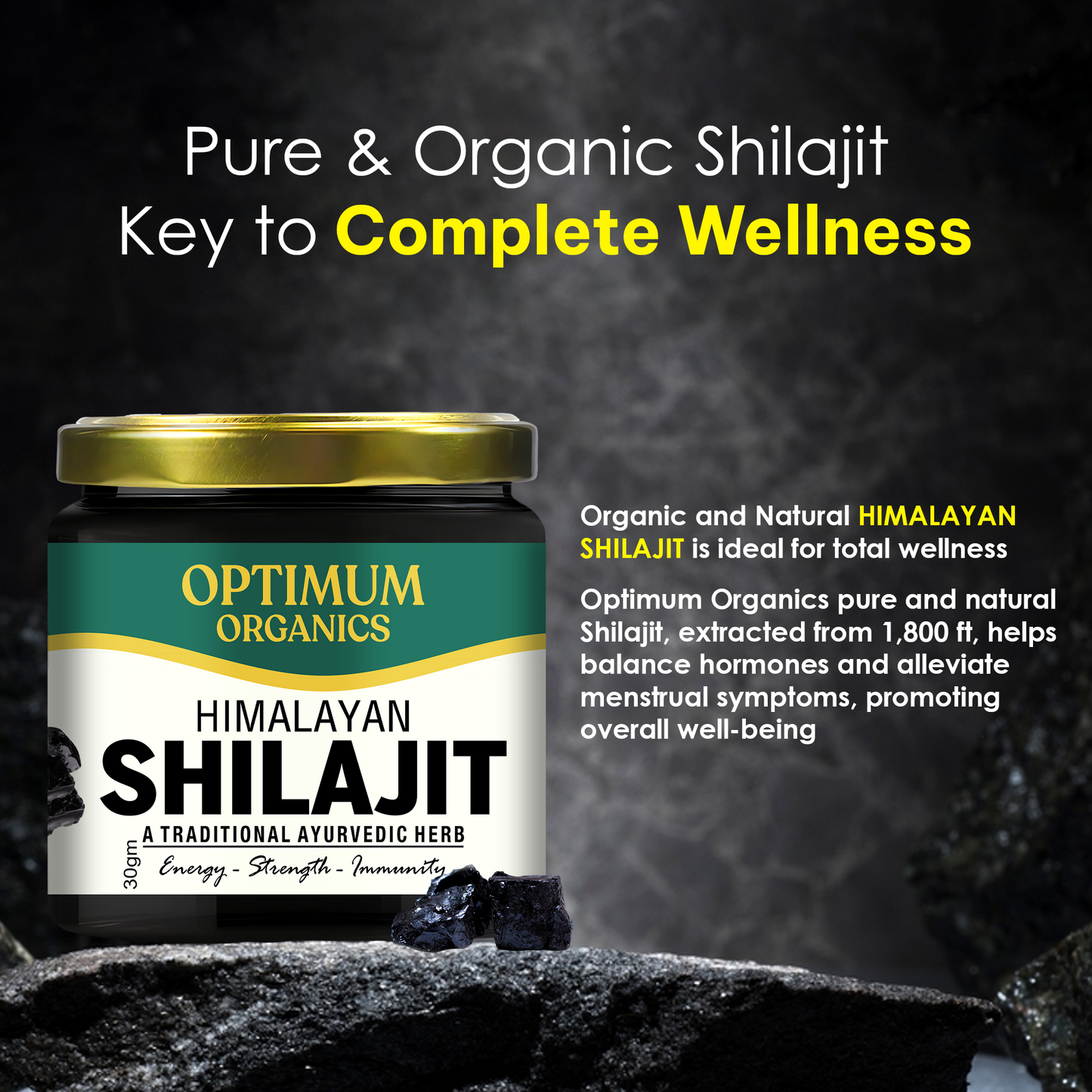 Pure Himalayan Shilajit – Boost Energy, Strength & Immunity Naturally