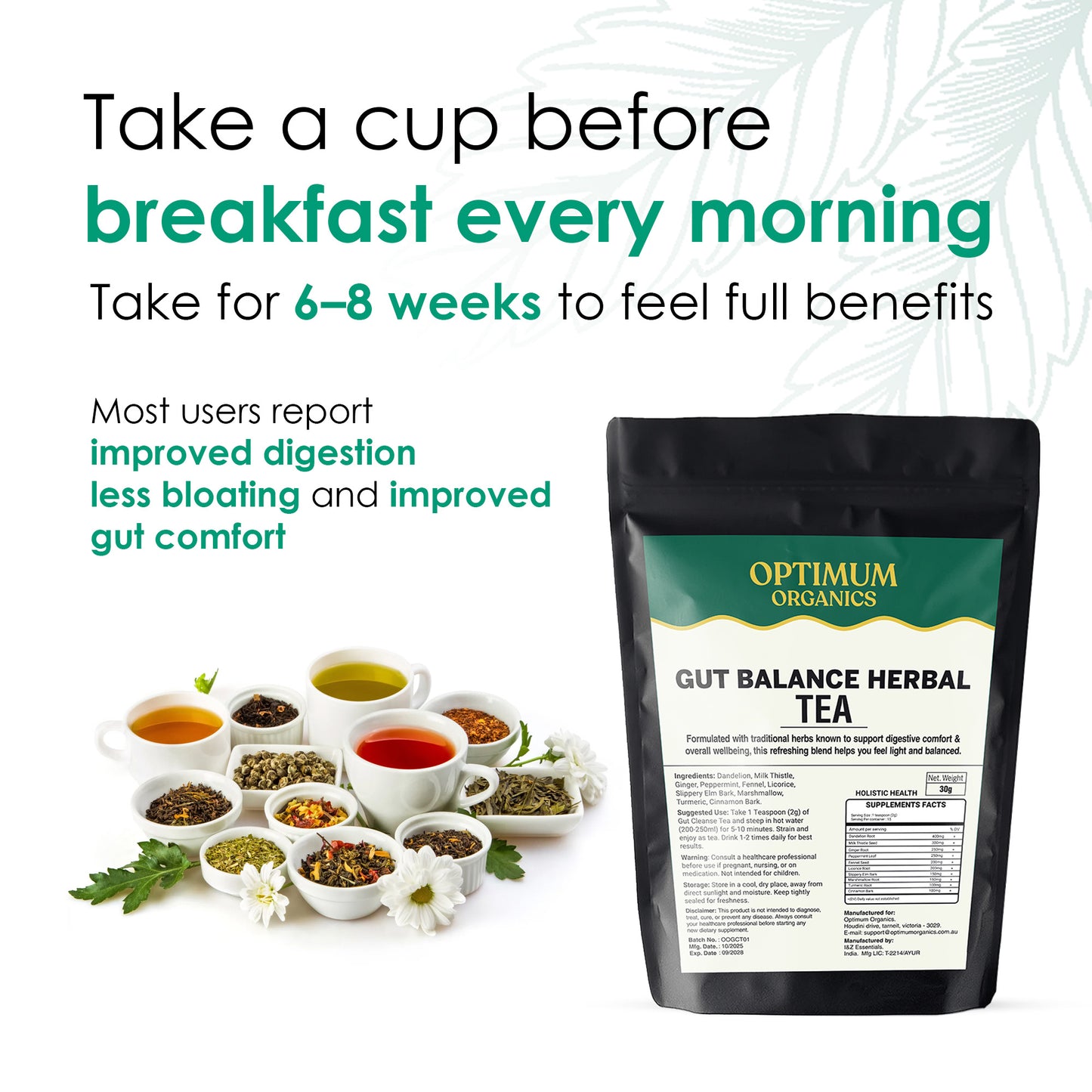 Gut Balance Herbal Tea | 30GM