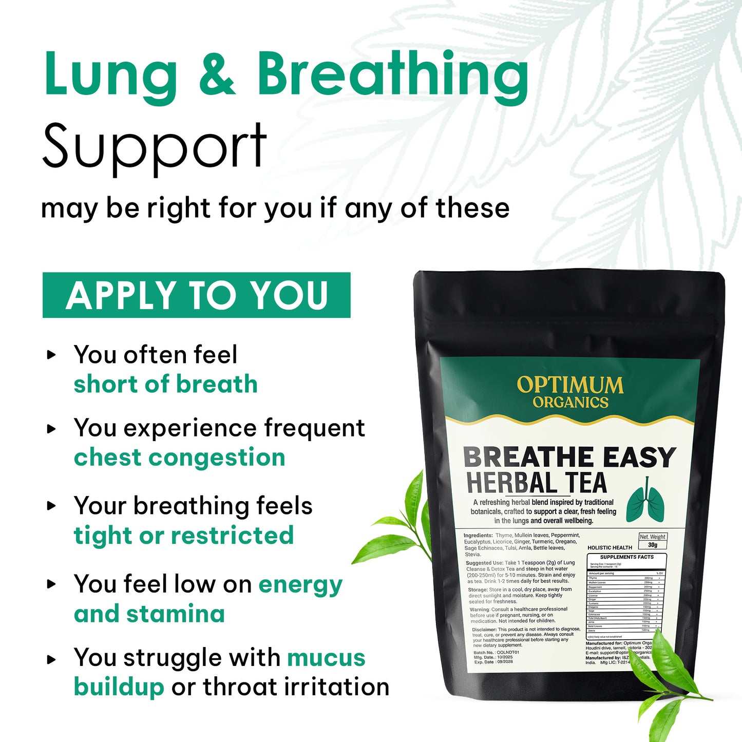 Lung Detox Tea (30 days)