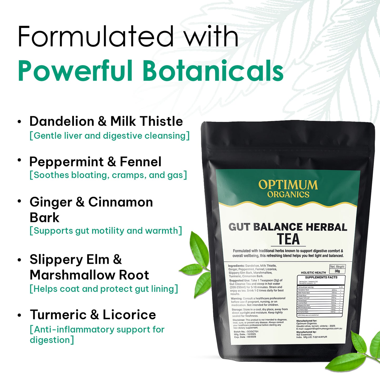 Gut Balance Herbal Tea | 30GM