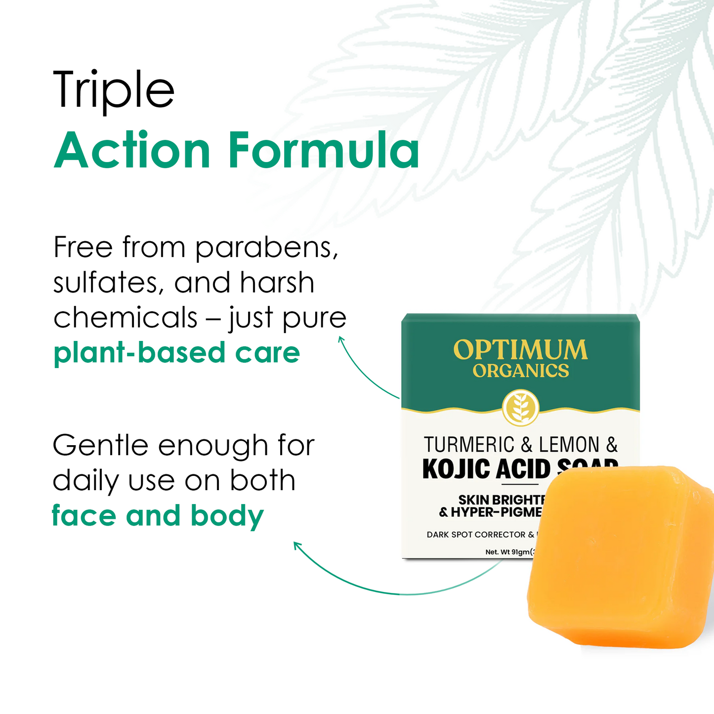 Kojic Acid Soap with Tumeric & Lemon
